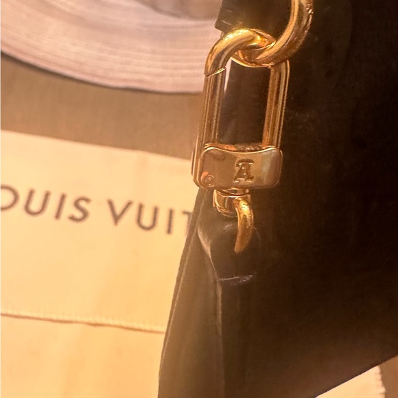 Authentic Louis Vuitton Navy Blue Empriente Mini Pouchette - Picture 6 of 9